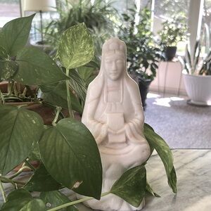 Stone Guanyin Statue known as Quan Yin or Kwan Yin Buddhism Vintage collectible